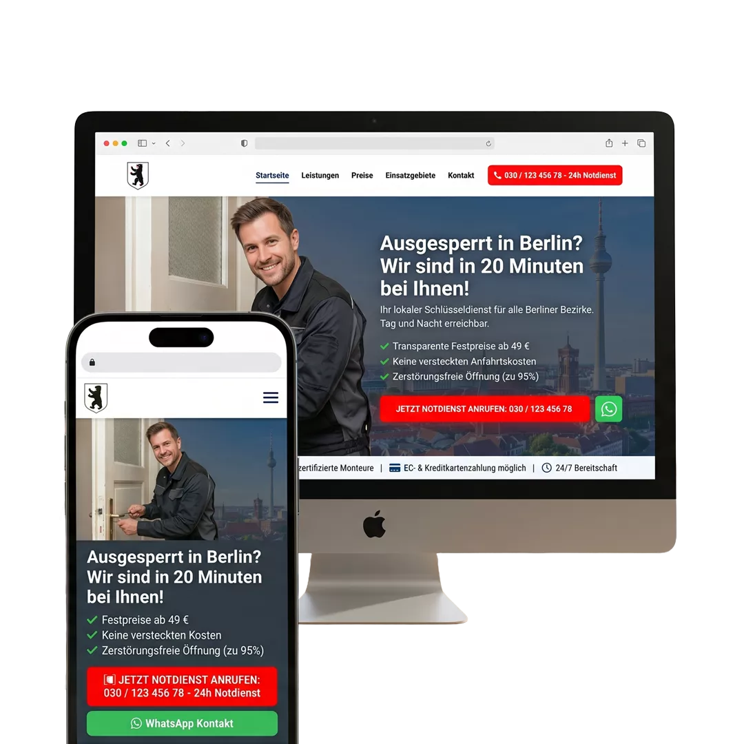 Website für Handwerksbetrieb